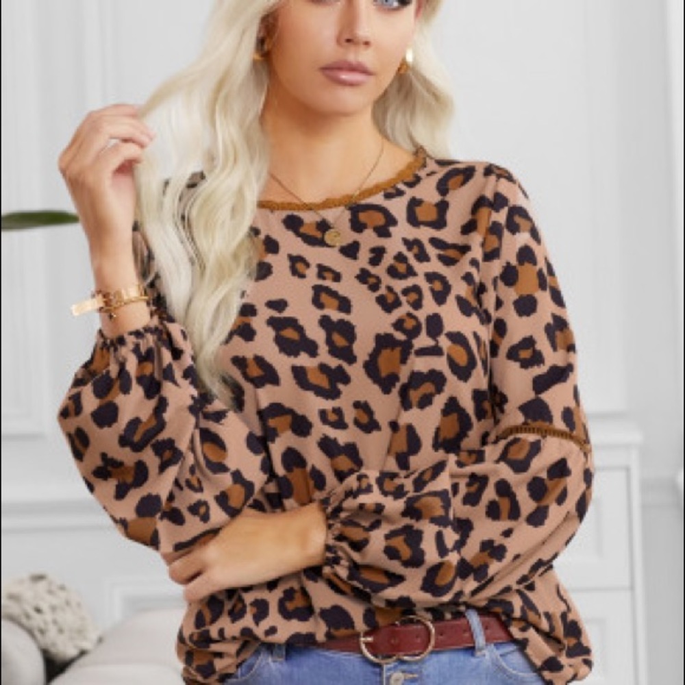 Leopard Blouse - Picture 1 of 10